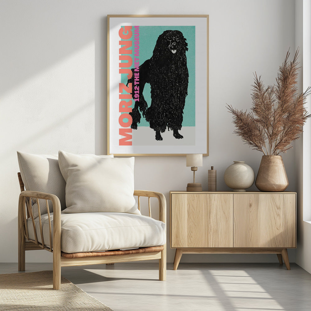 Stylized Black Dog | Poster