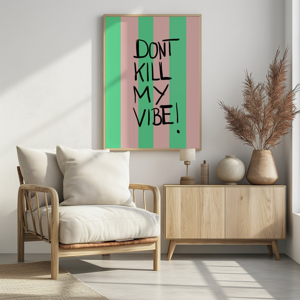 Levendige strepen bericht | Poster