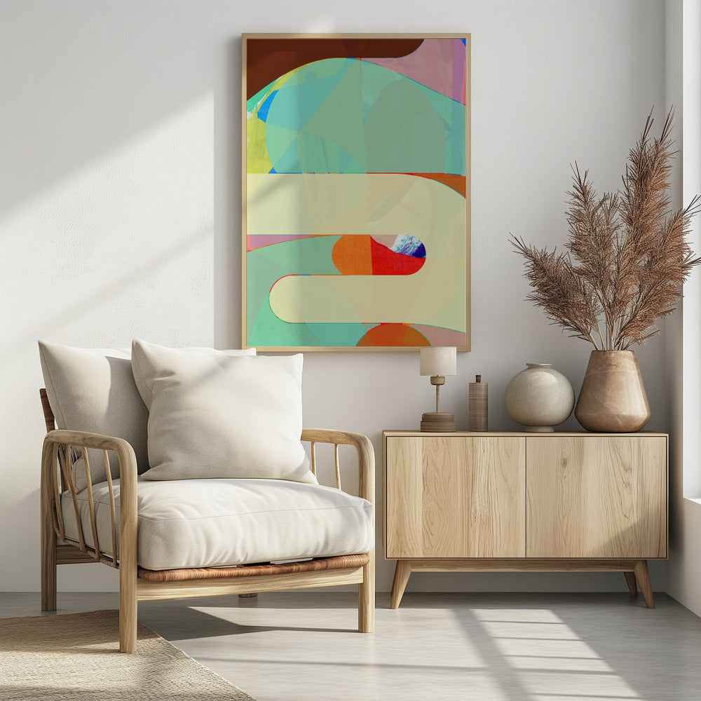 Kleurrijke geometrische vormen | Poster