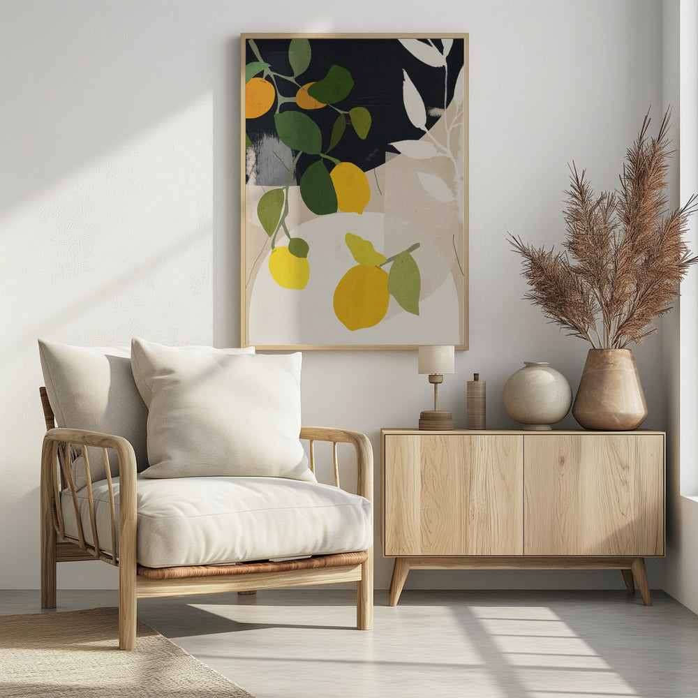 Citroen Abstracte Kunst | Poster