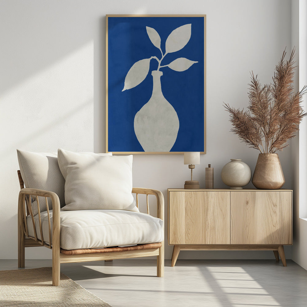 White Vase Silhouette | Poster