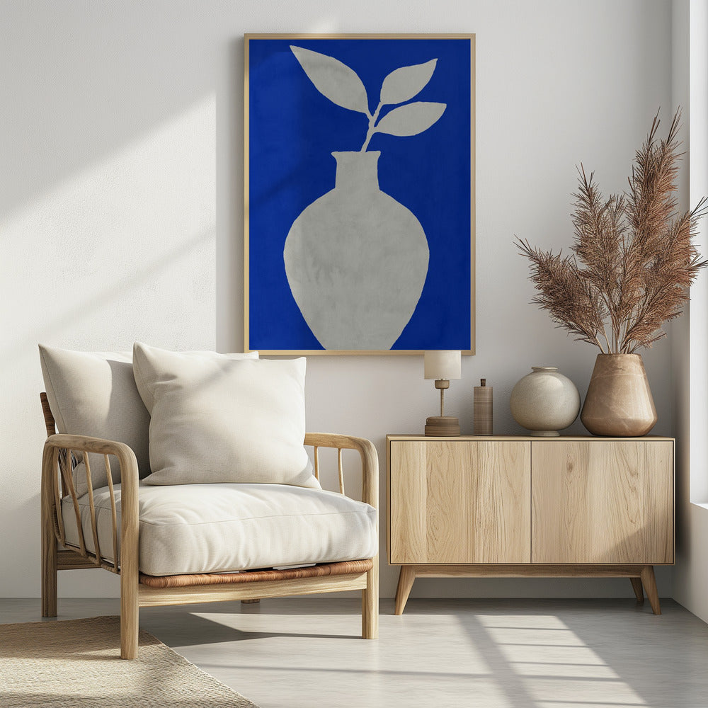 White Vase Silhouette | Poster