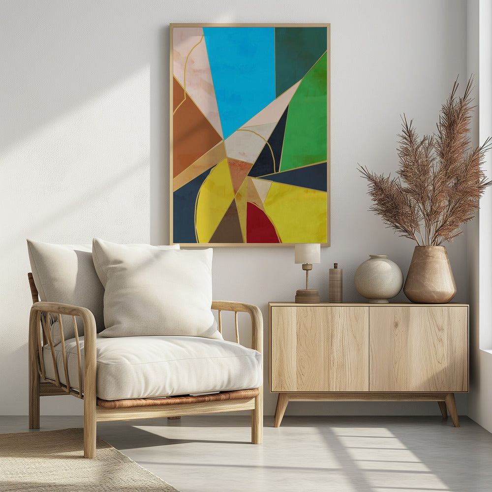 Kleurrijke geometrische vormen | Poster