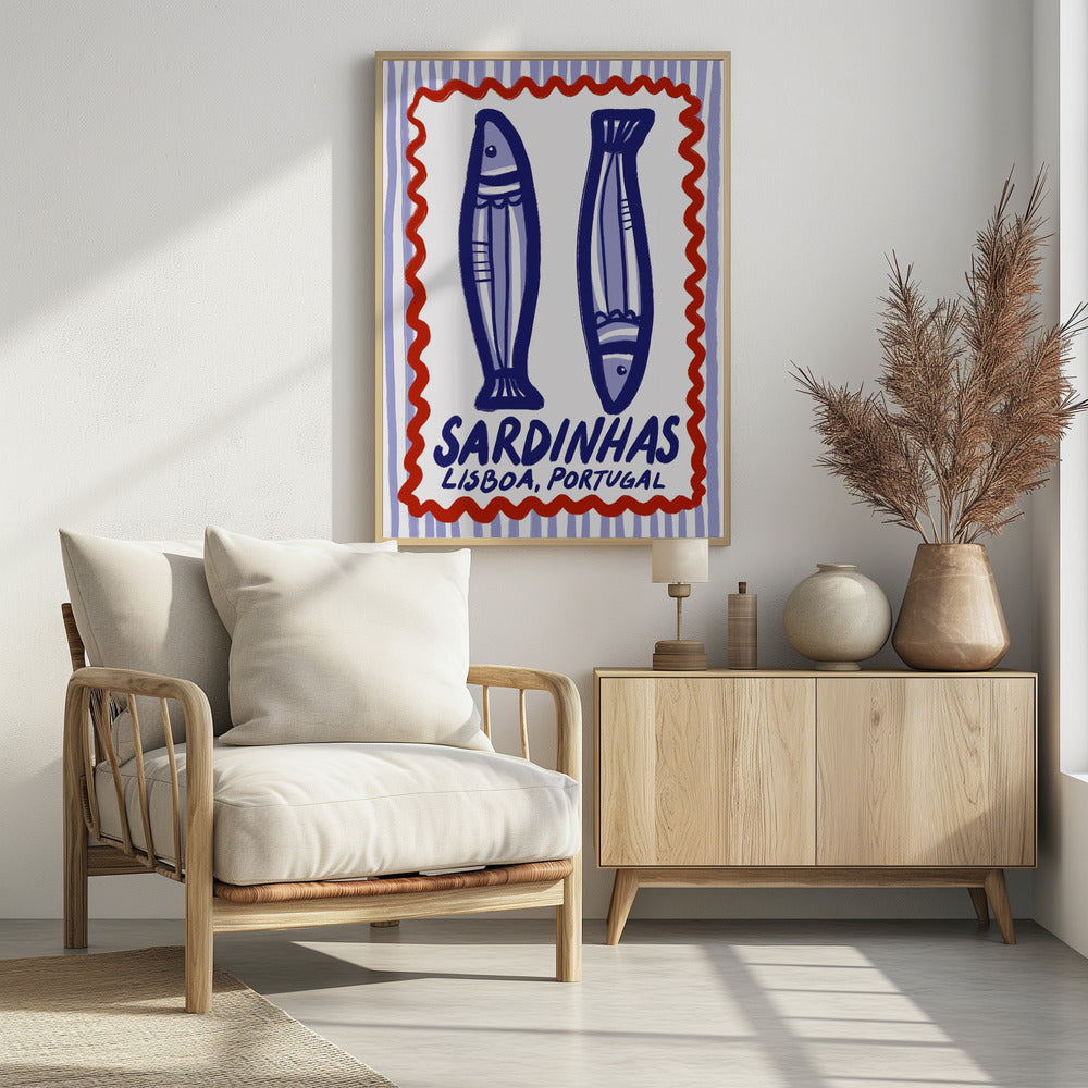 Lisbon Sardines Delight | Poster