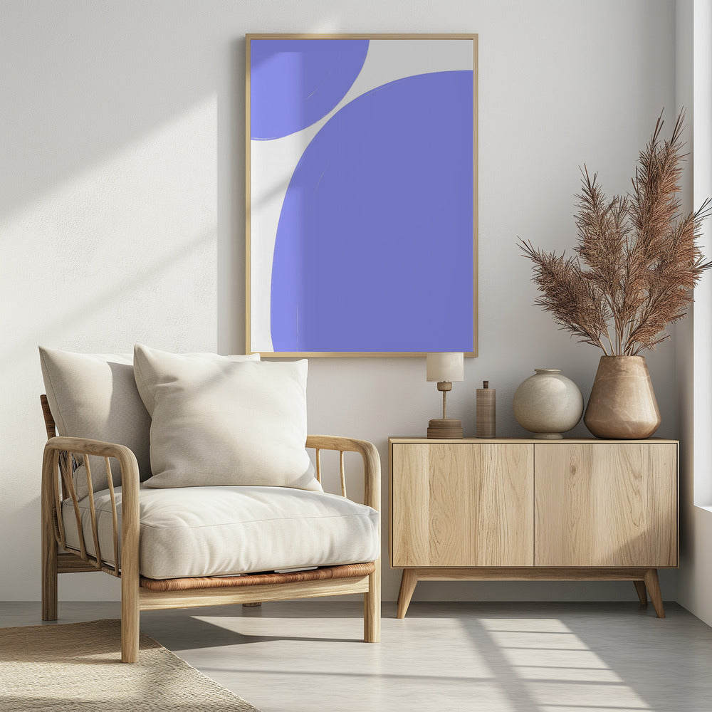 Zachte paarse rondingen | Poster