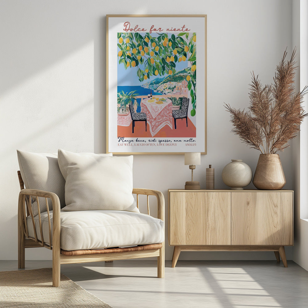 Eet goed Amalfi | Poster