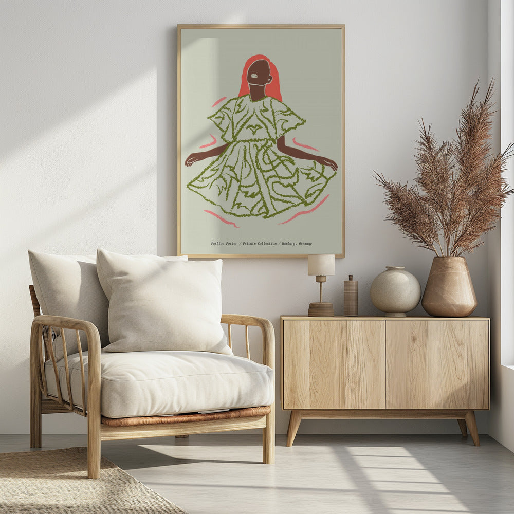 Elegantie in Groen | Poster