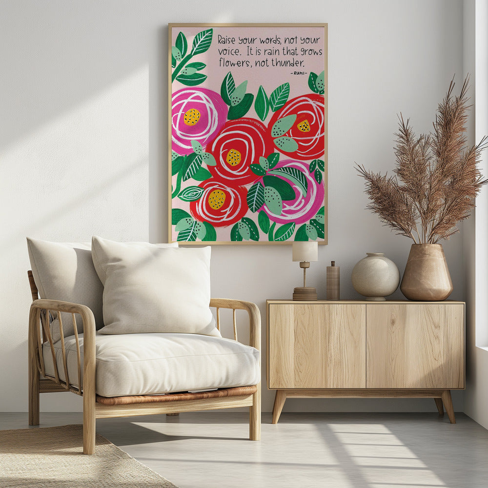 Verhoog uw woorden | Poster