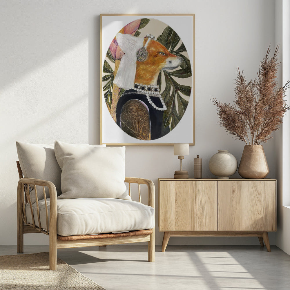 Vos gekleed in renaissancekleding | Poster