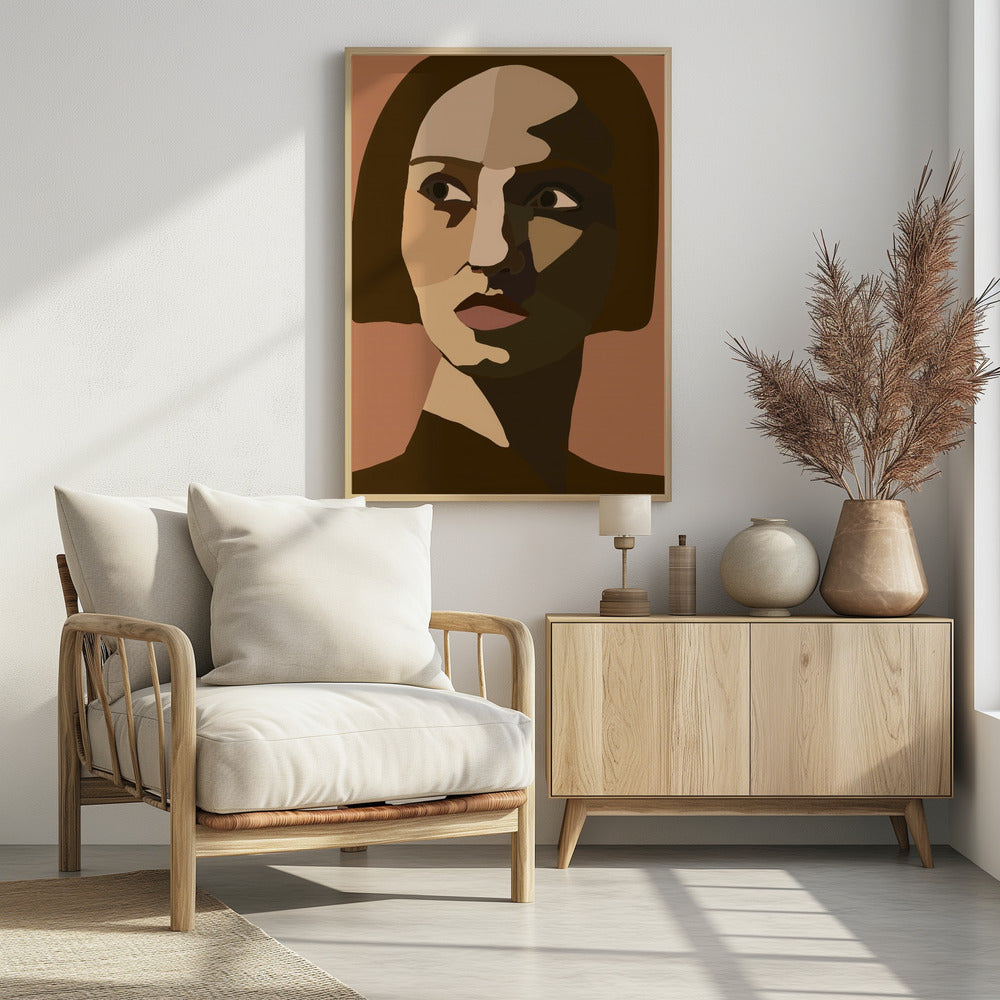 Portret van dame | Poster