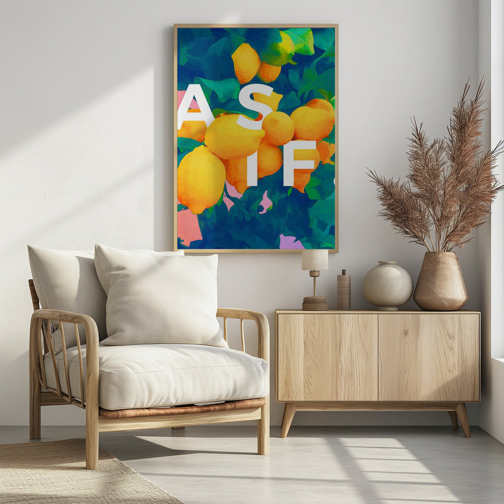 Felgele citroenen | Poster