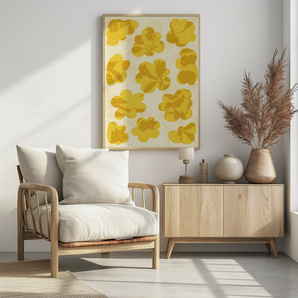 Gouden Bloemen | Poster
