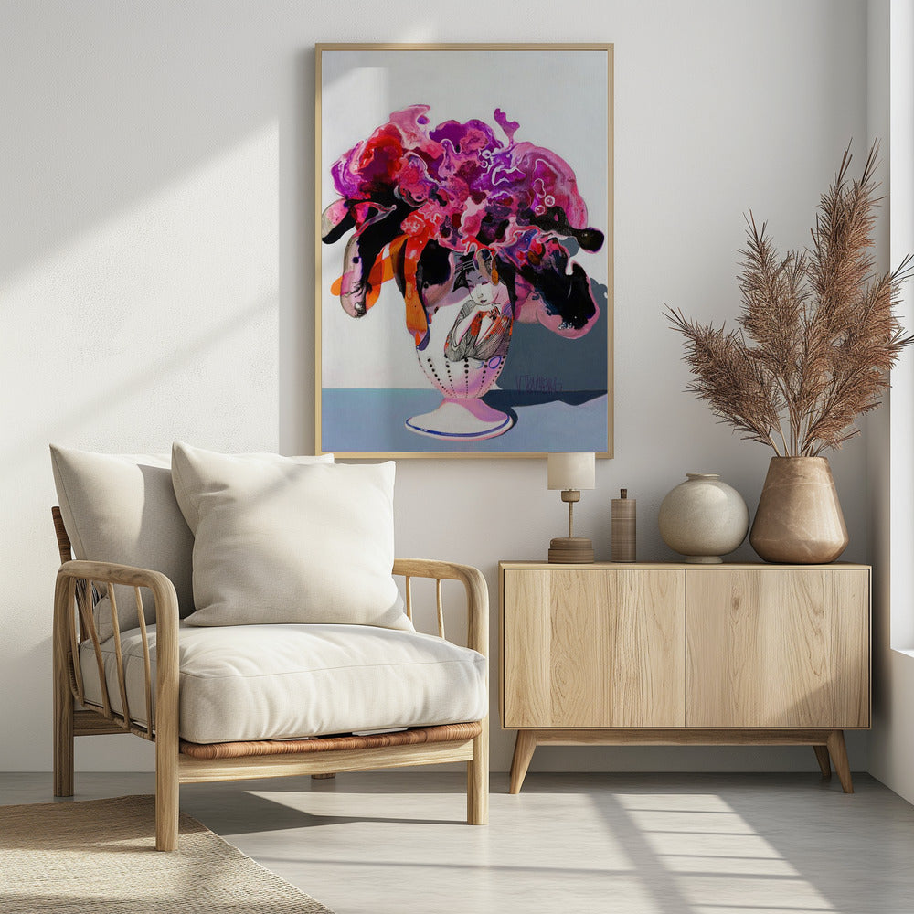 Boeket bloemen in een vaas | Poster