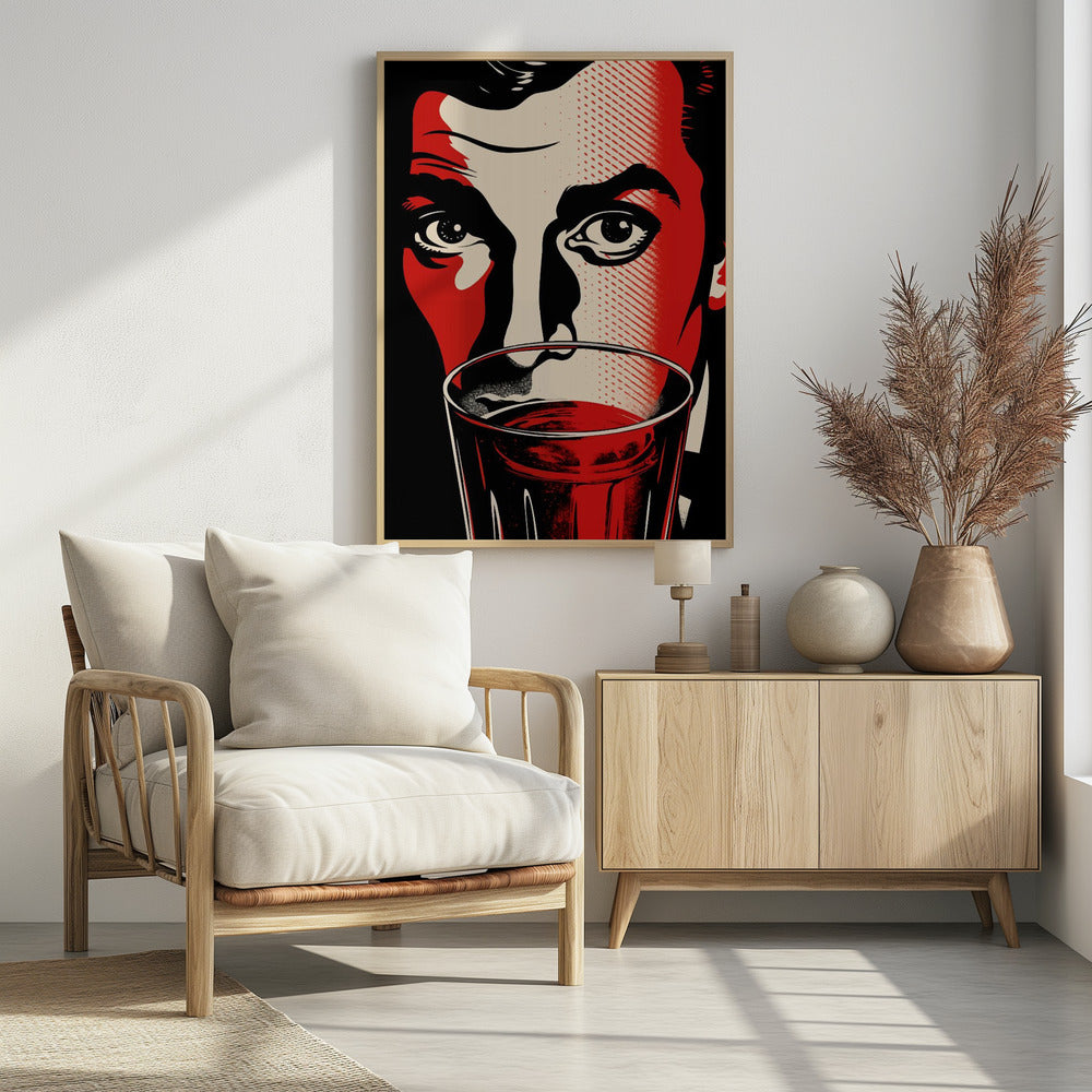 Een man met intense ogen | Poster