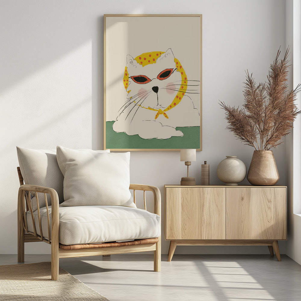 Chic Feline Pose | Poster