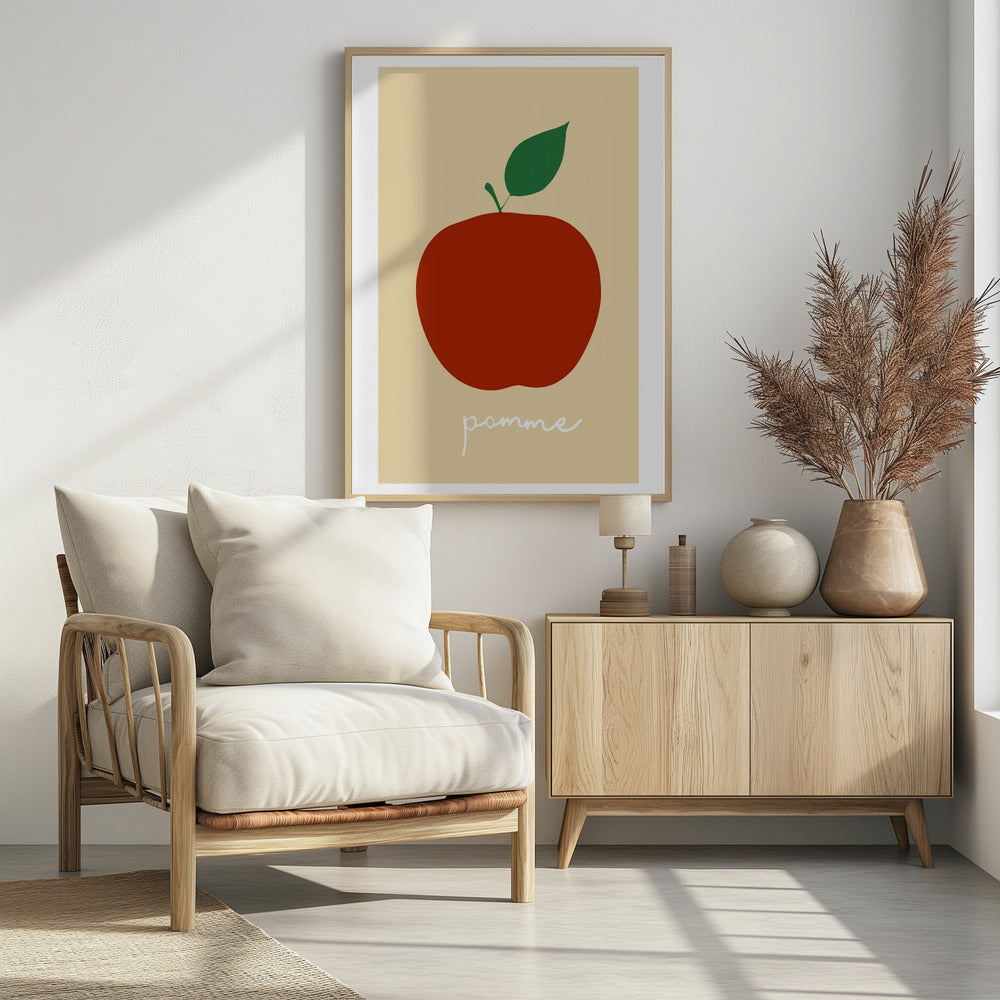 La Pomme (helderrood) | Poster