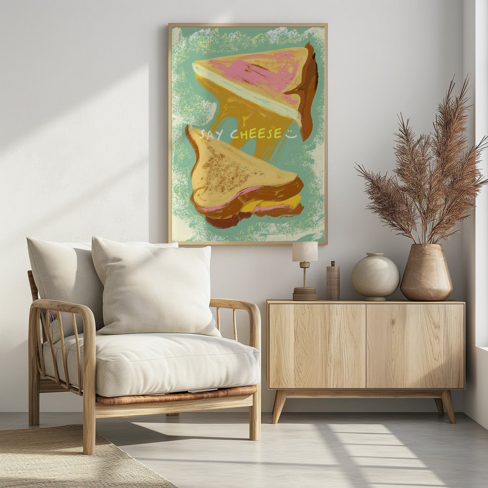 Gesmolten kaassandwiches | Poster