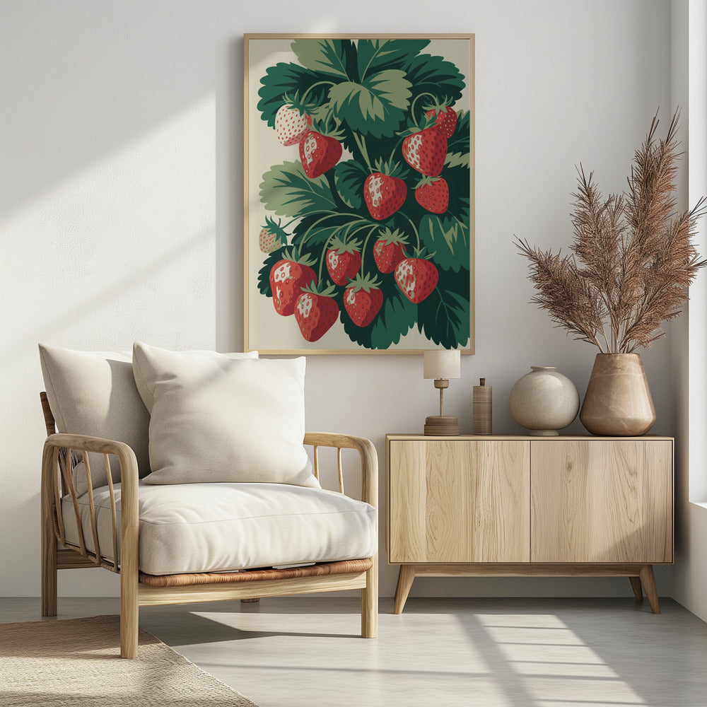 Sappige Aardbeienlekkernij | Poster