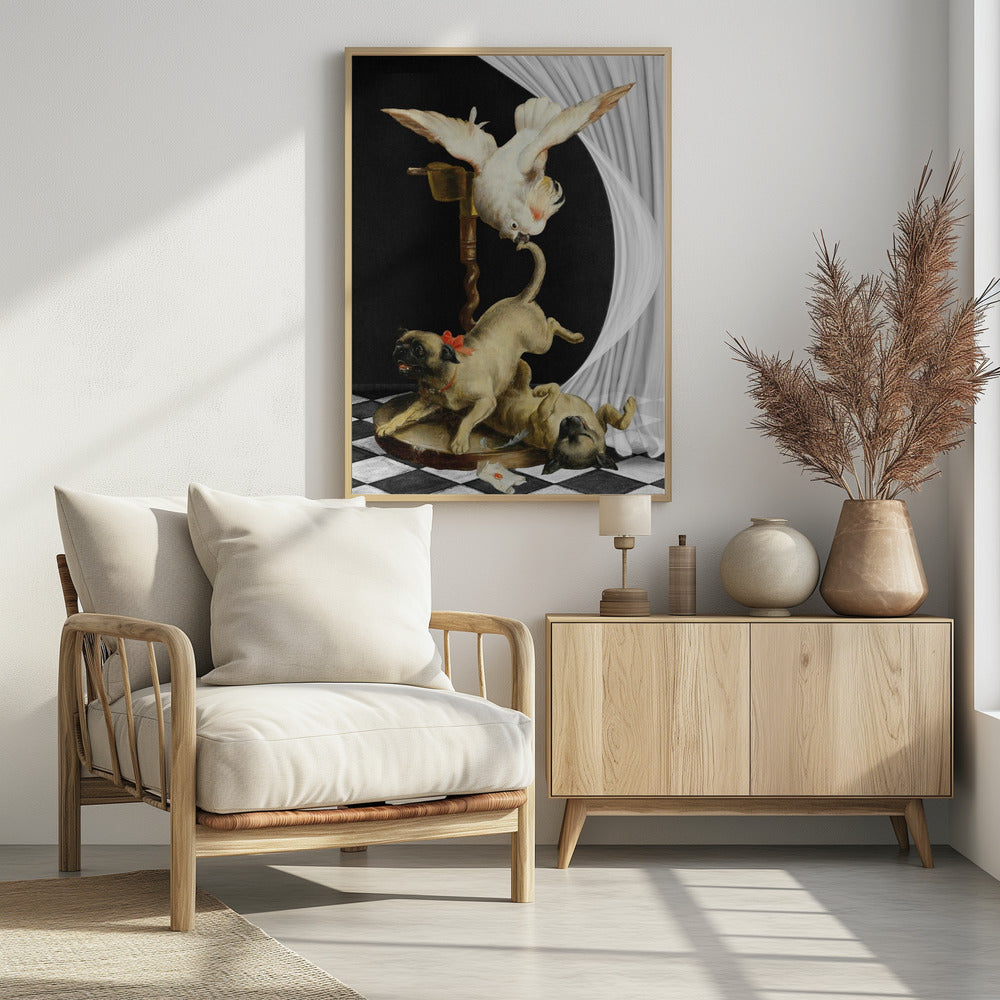 Levendige scène van een vogel | Poster