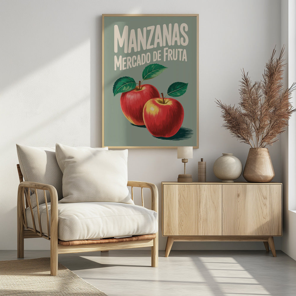 Levendige rode appels | Poster