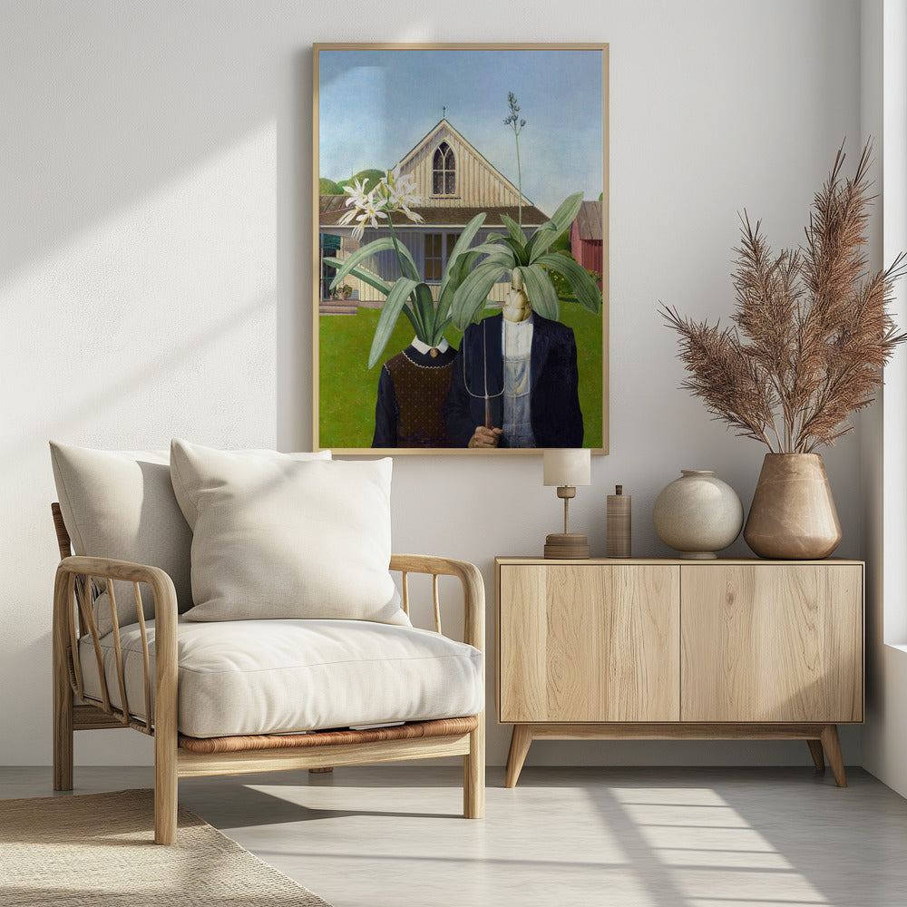 Bloemenduo Patchwork | Poster