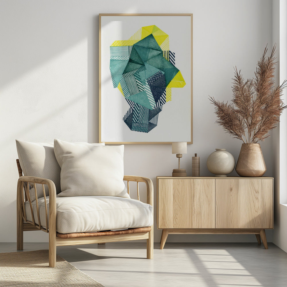 Veelhoekige vorm V. | Poster