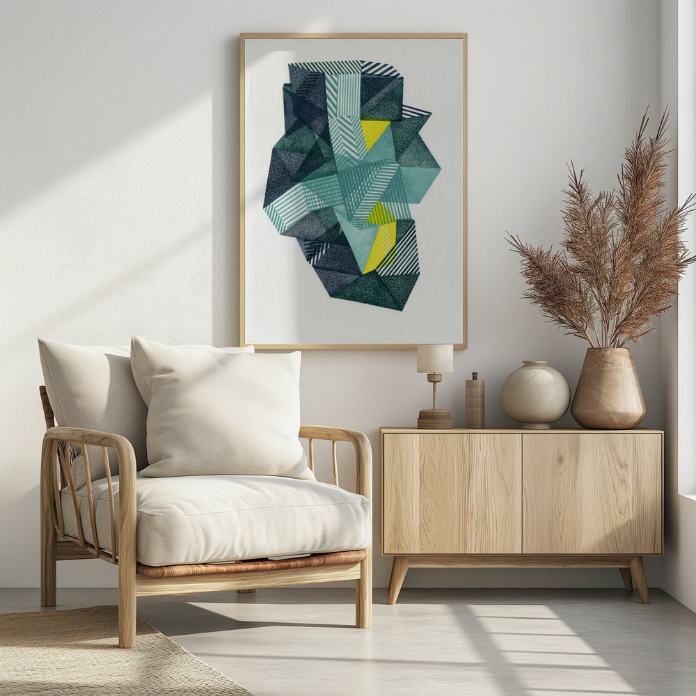 Veelhoekige vorm IV. | Poster