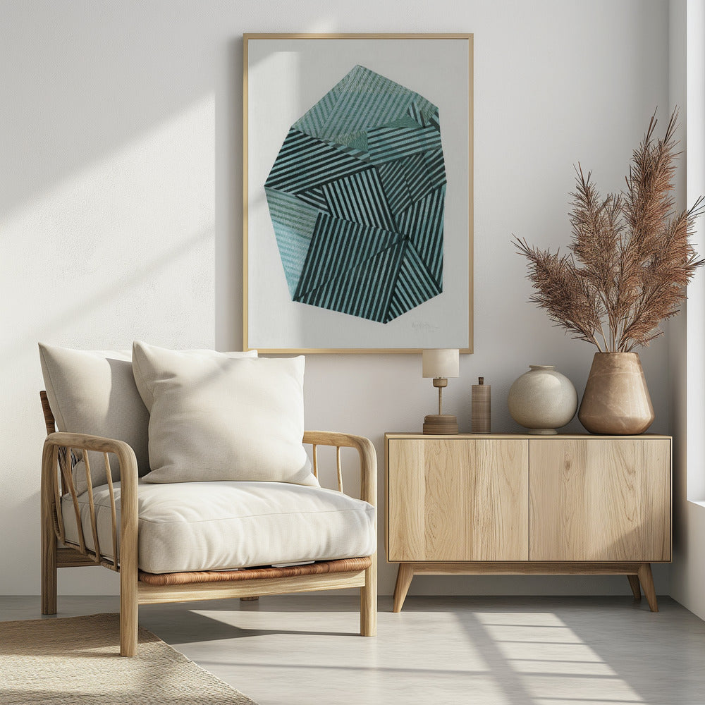 Gestreepte Steen II. | Poster