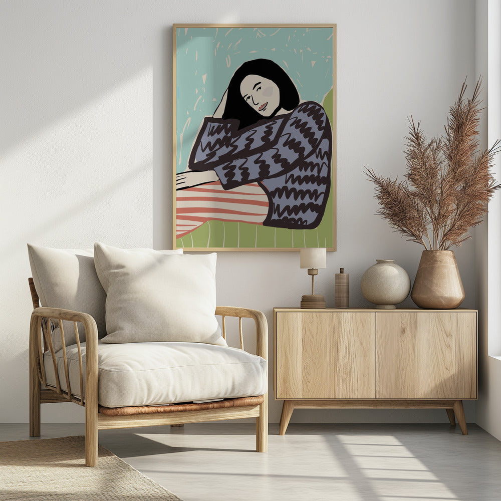 Lady SITTING | Poster