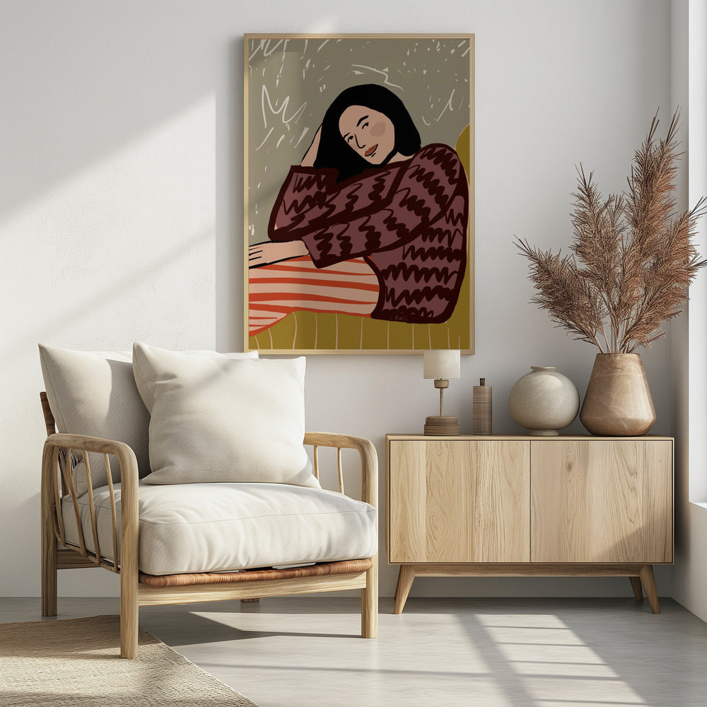 Lady SITTING | Poster