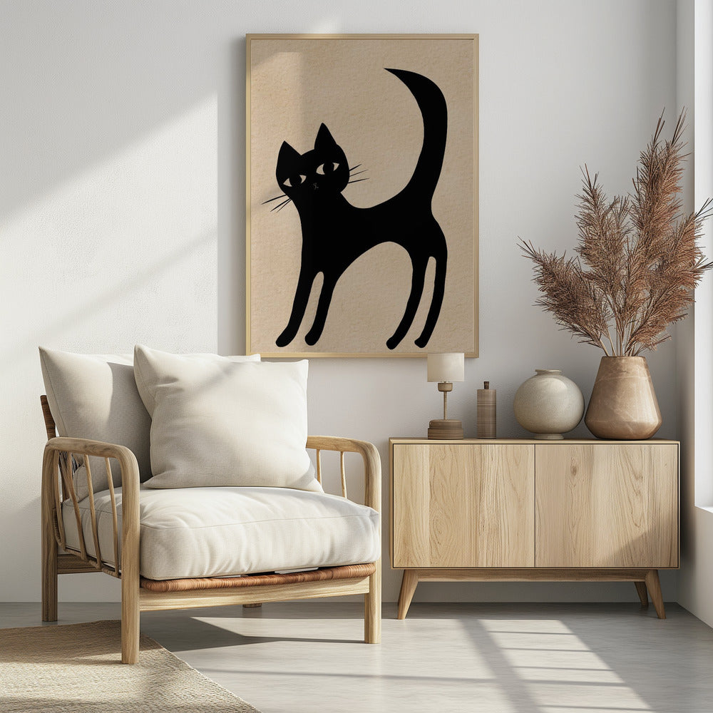 Zwarte kat | Poster