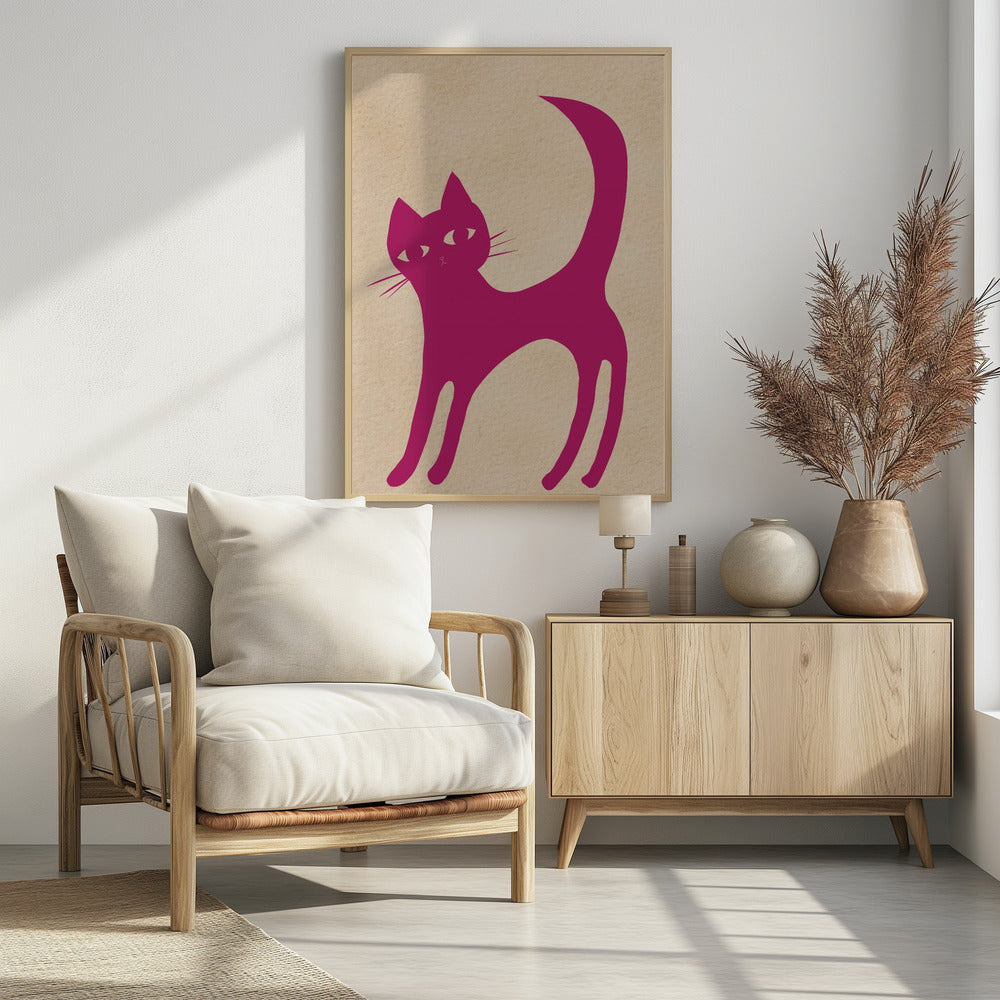 Roze kat | Poster