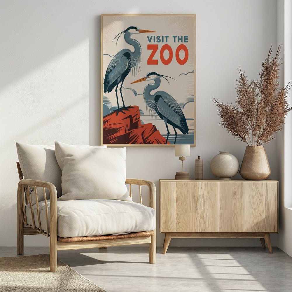 Bezoek de dierentuin | Poster