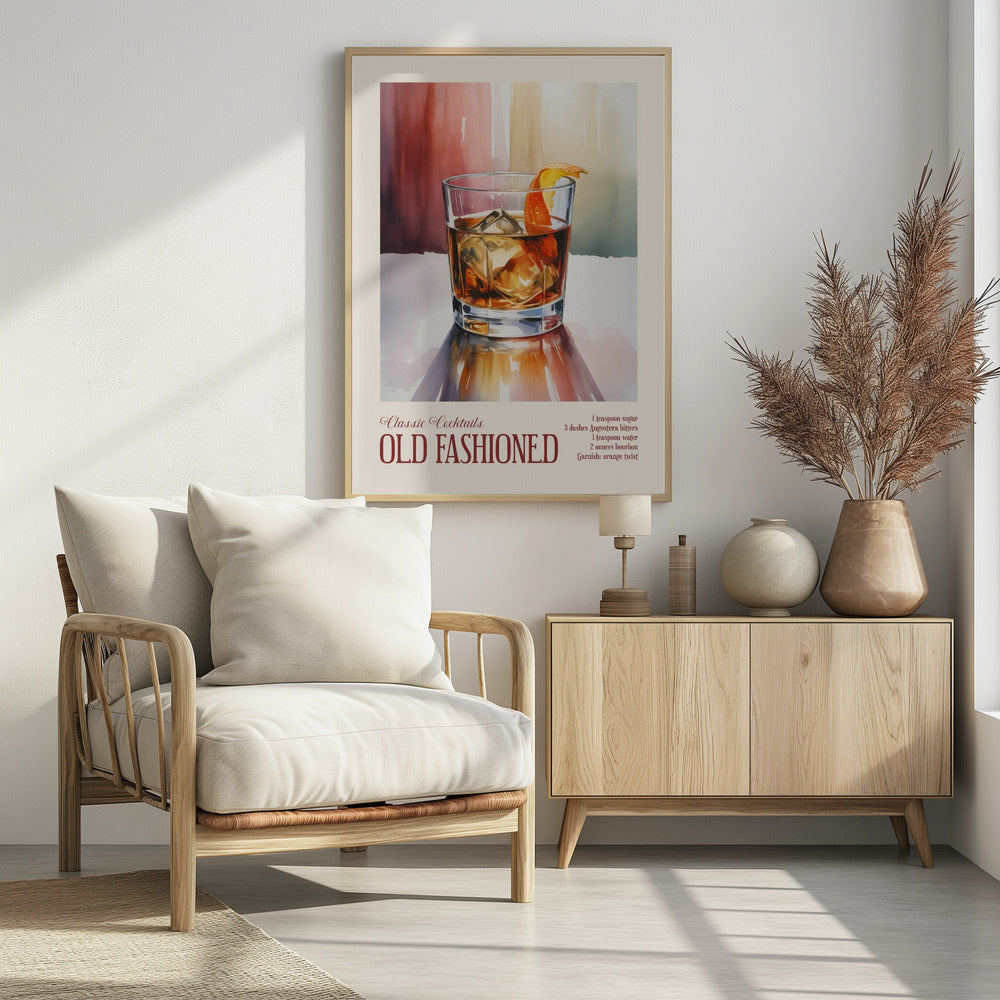 Klassieke cocktails - Old Fashioned | Poster