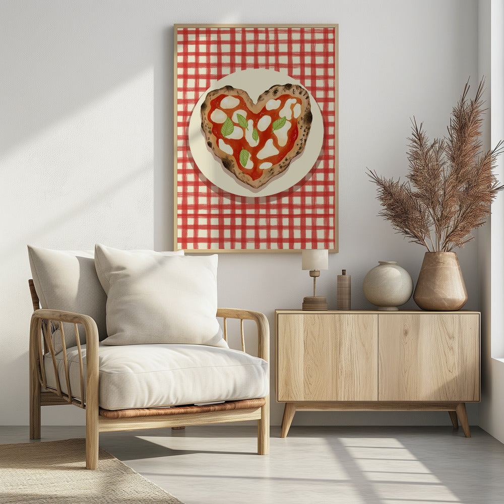 Pizza Hart gecontroleerd | Poster