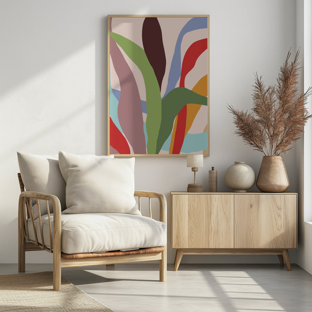 Abstracte tuin | Poster
