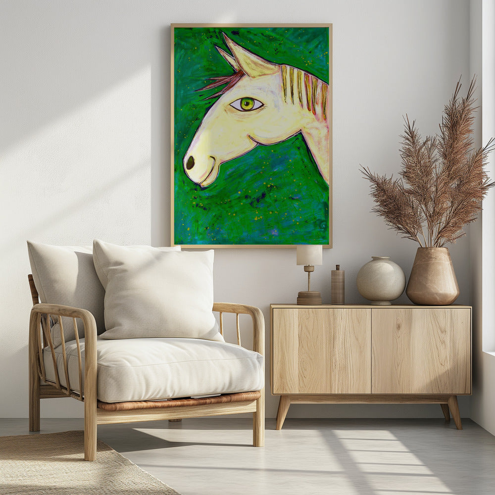 Dromen van groene paarden | Poster
