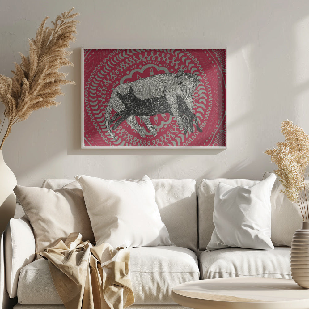 De kat en de hond | Poster