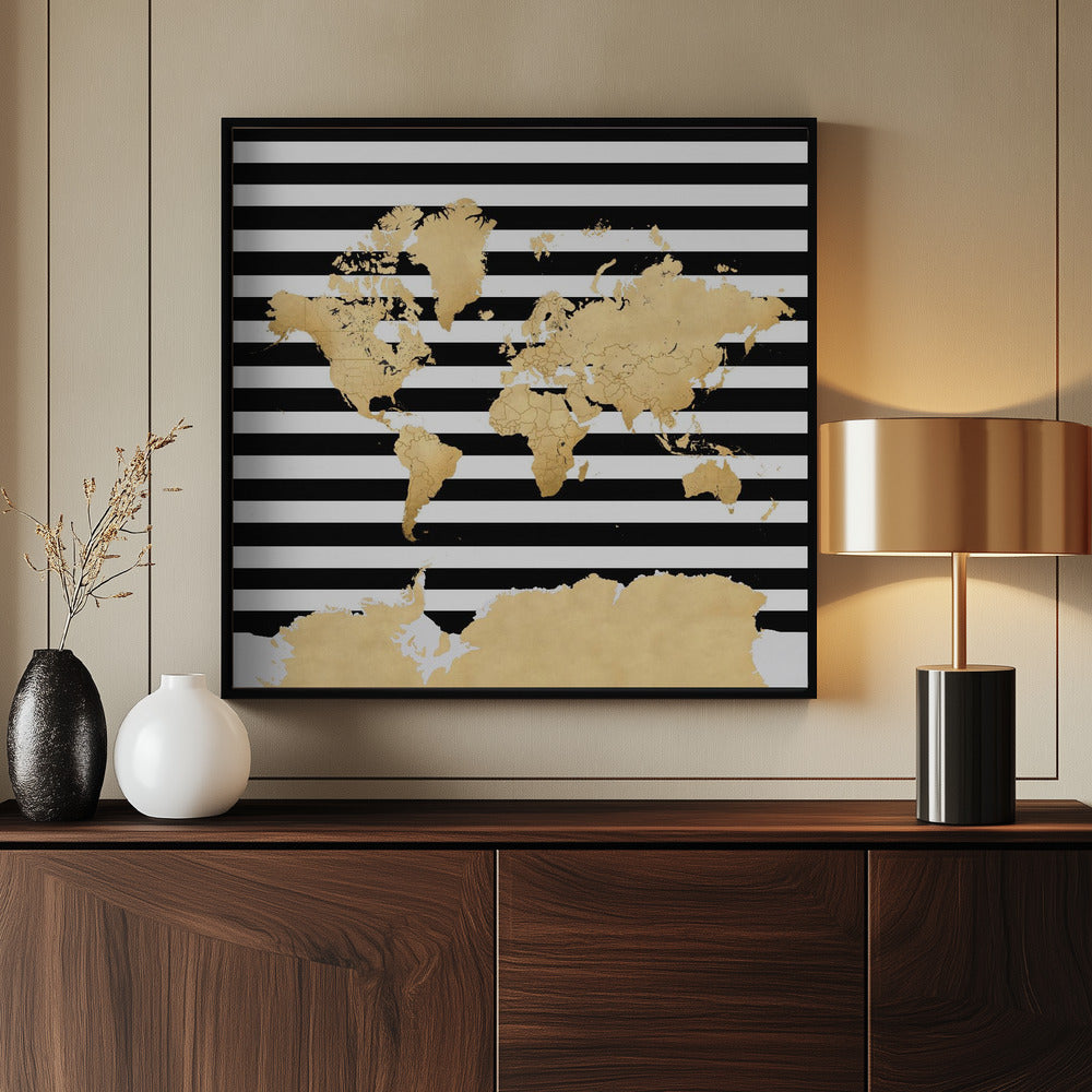 Harper wereldkaart | Poster