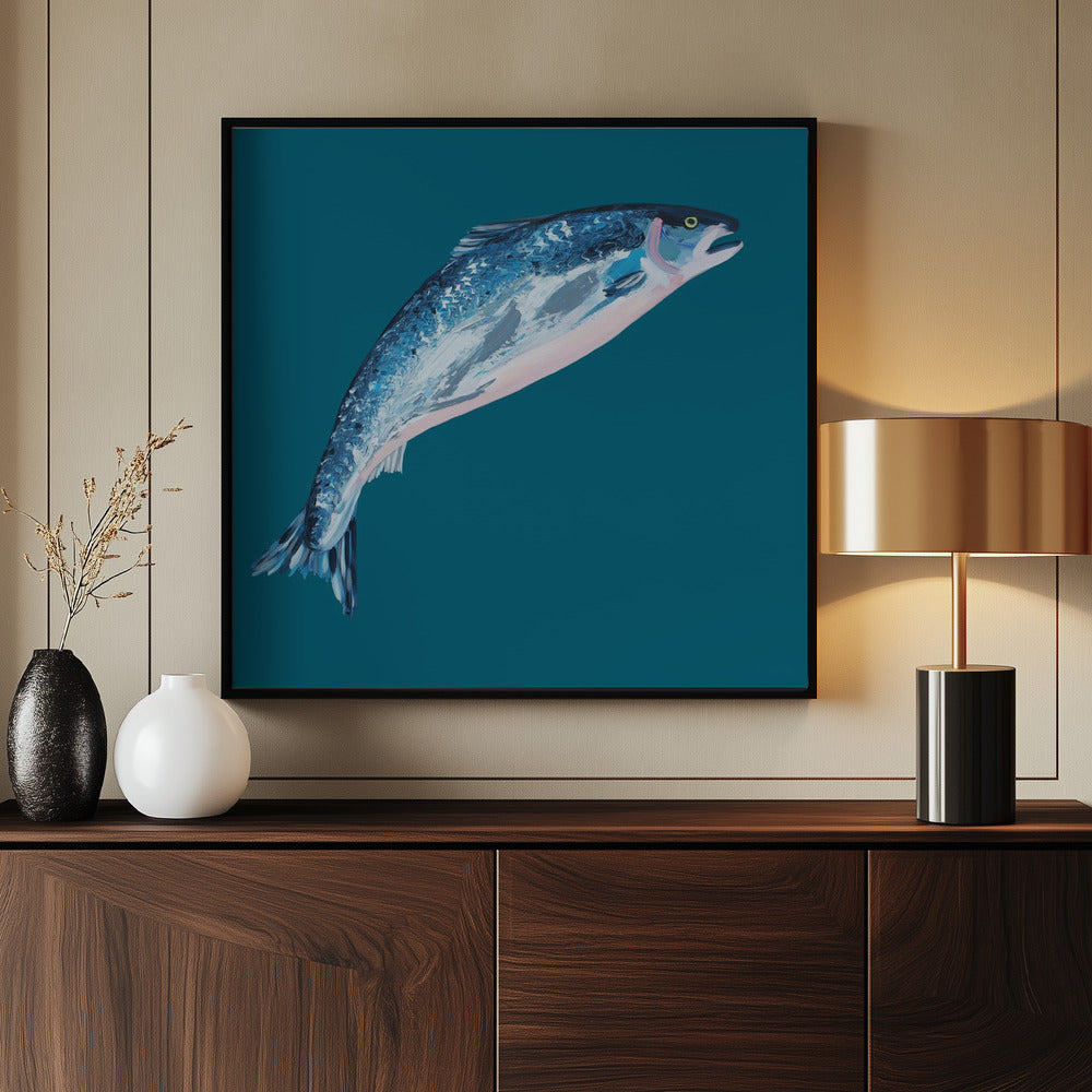 Springende Zalm | Poster