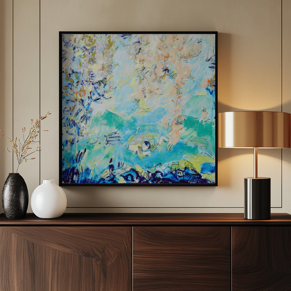 Expressionistisch kleurrijk abstract | Poster