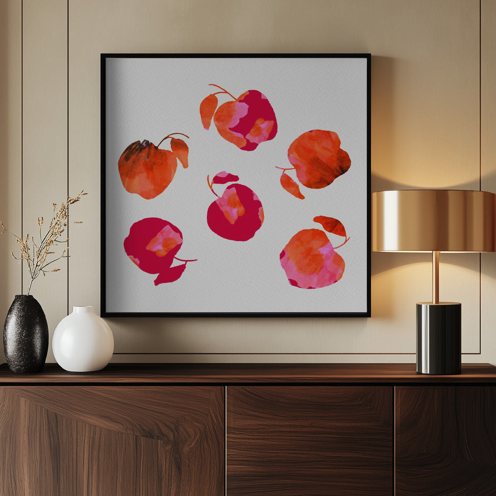 Apple Chiffon Pink Orange | Poster