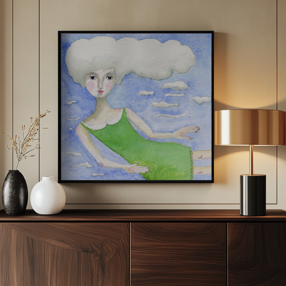 Hoofd in de wolken | Poster