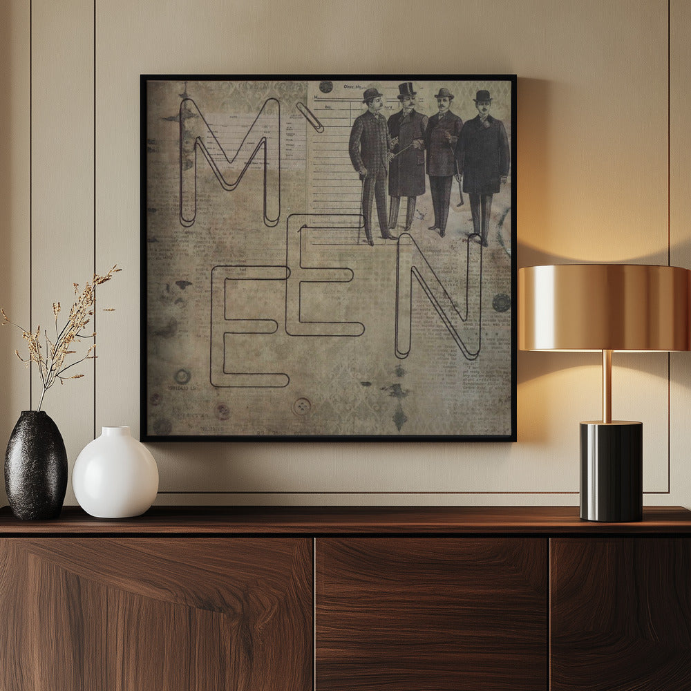 letterkunst 06. MANNEN | Poster