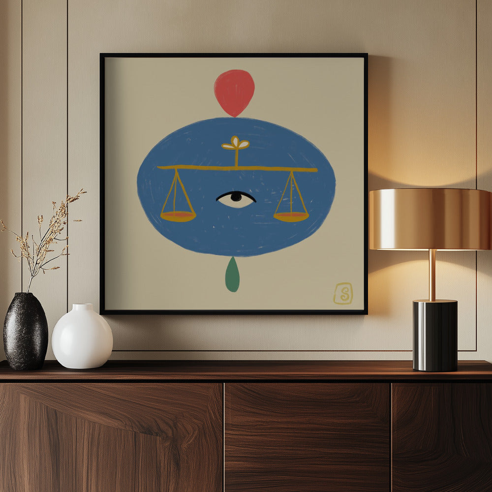 Weegschaal | Poster