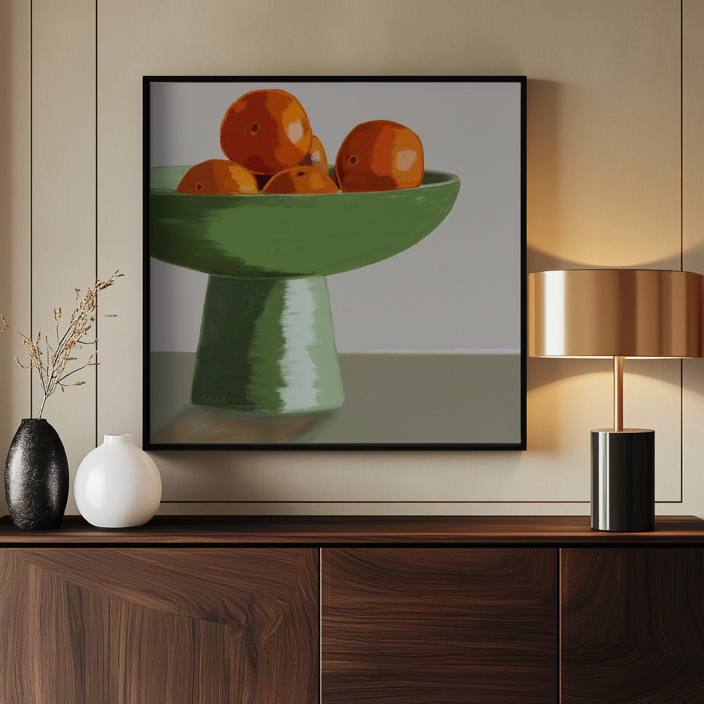 Mandarijnen in fruitschaal | Poster