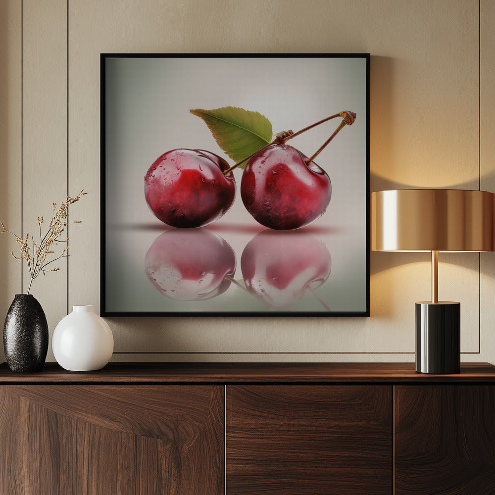 Twee kersen | Poster