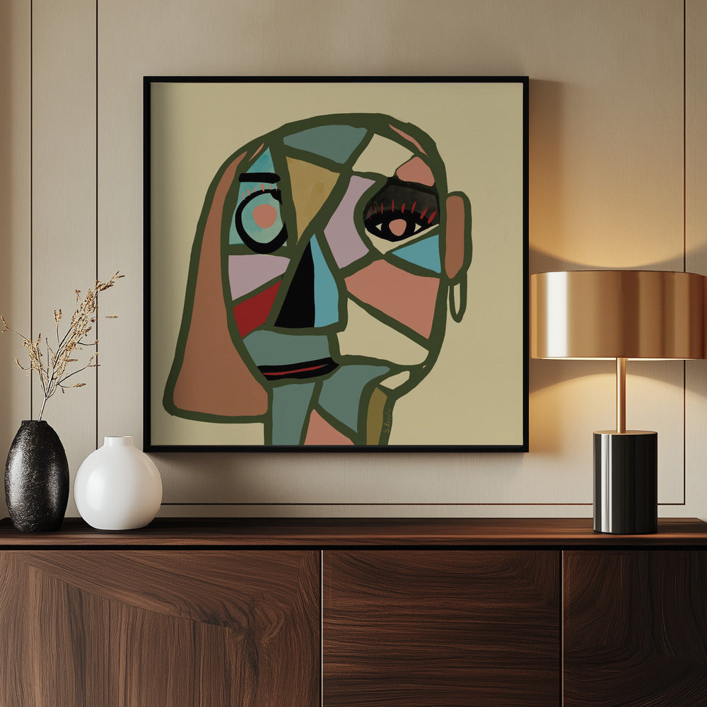 Abstract gezicht | Poster