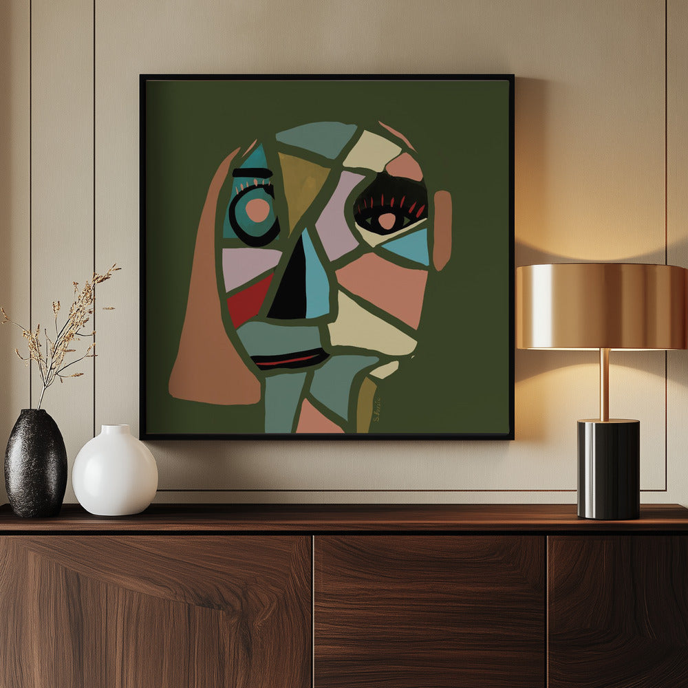 Abstract gezicht | Poster