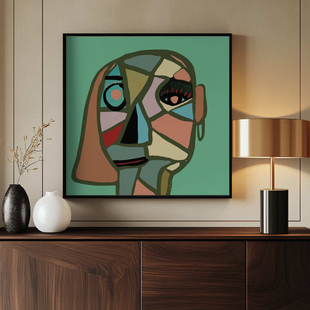 Abstract gezicht | Poster